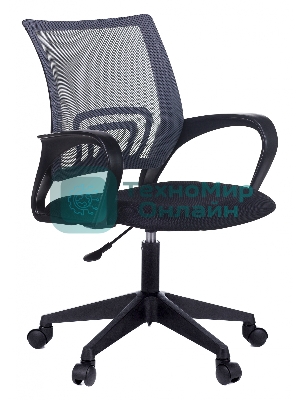 Кресло Бюрократ CH-695NLT темно-серый/черный, сетка/ткань, 120 кг, механизм качания