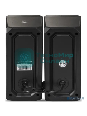 Акустическая система 2.0 ExeGate EX289688RUS Accord 240 (питание USB, 2х3Вт (6Вт RMS), 60-20000Гц, черный, RGb подсветка)