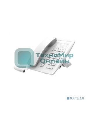 Гостиничный IP телефон Fanvil белый, 2 порта 10/100 Мбит, PoE, сменные панели логотипов, без дисплея,без б/п