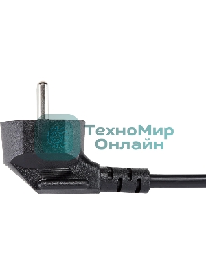 Кабель комп - розетка 220V EU (угловой) 3GX1,5мм2, 1,8m, медь, Telecom