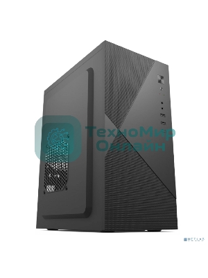 Компьютерный корпус с блоком питания 450Вт. Case Forza mATX, 450W, 2xUSB 2.0, Black, w/o FAN, 8 см fan PSU, power cord