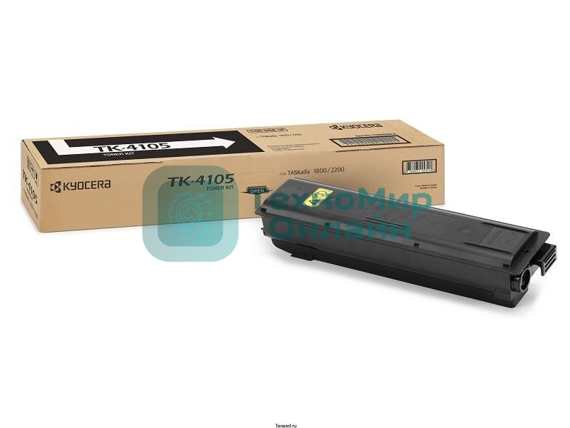 Картридж лазерный Kyocera TK-4105 (1T02NG0NL0) черный для TASKalfa 1800/2200/1801/2201 15000 стр