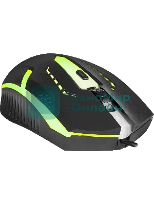 Мышь проводная Defender Hit MB-601 черный, 1200 dpi, USB, кнопки - 4