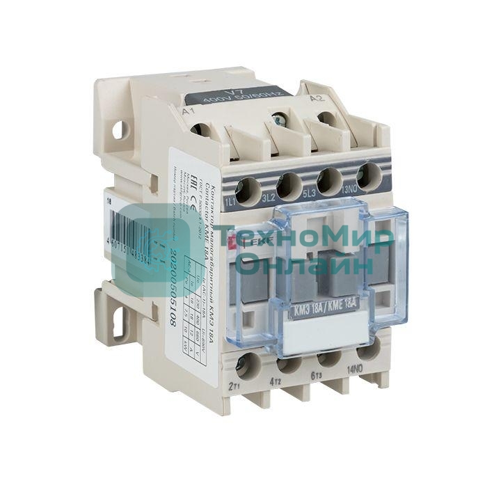 Контактор EKF ctr-s-18-220 КМЭ малогабаритный 18А 220В 1NO EKF PROxima