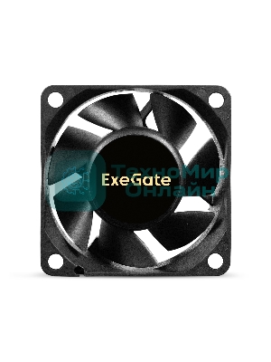 Вентилятор для корпуса ExeGate ExtraPower EP06025B2P черный, 60 мм, 4500 об/мин, 31 дБ, 2 pin