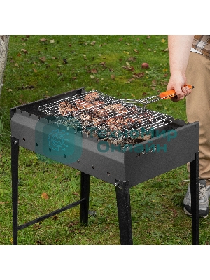 Решетка-гриль Camping Palisad 300х400 мм, хромир.