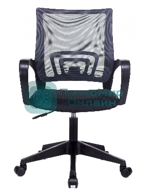 Кресло Бюрократ CH-695NLT темно-серый/черный, сетка/ткань, 120 кг, механизм качания