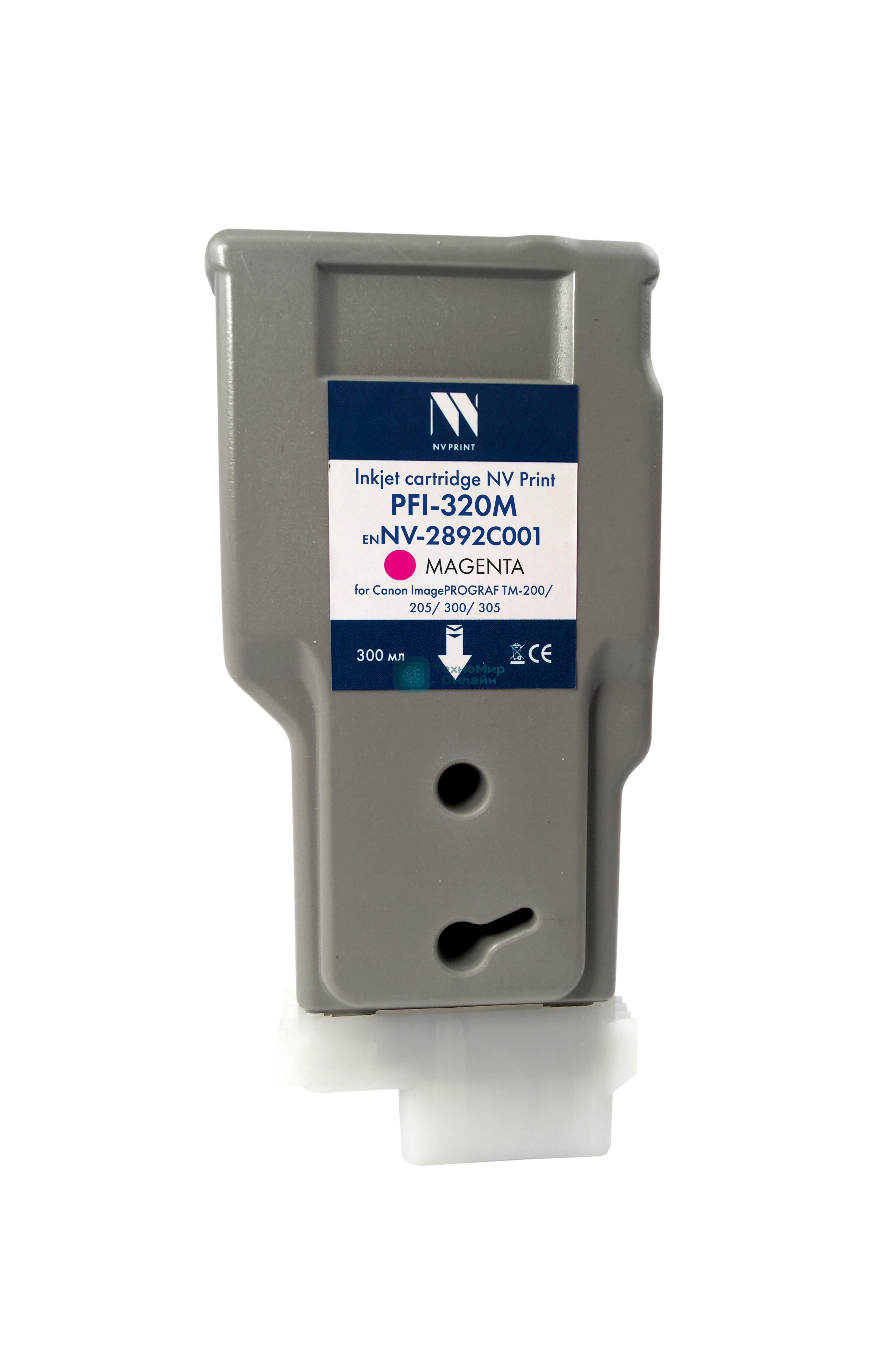 Картридж струйный NVPrint PFI-320M (NV-2892C001) Magenta для Canon ImagePROGRAF TM-200/205/300/305 (300 мл) совместимый