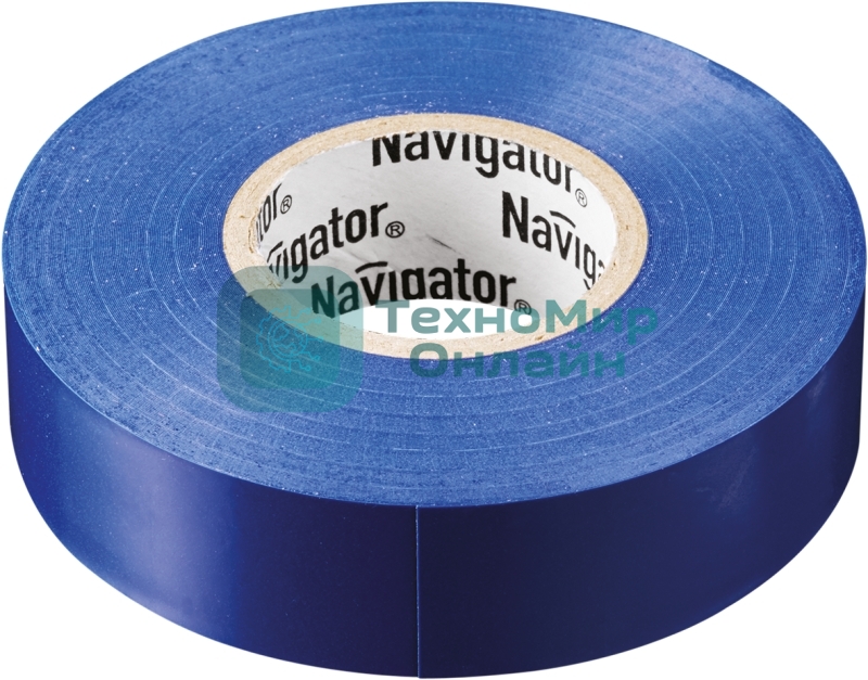 Изолента ПВХ Navigator 15 мм (рул.20м) син. NIT-B15-20/B
