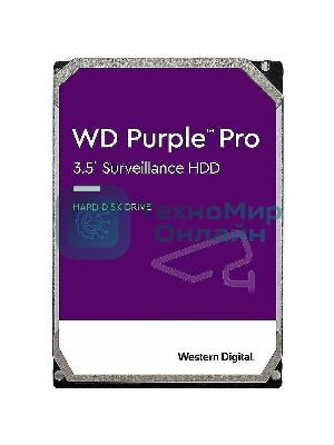 Жесткий диск Western Digital Original SATA-III 12Tb WD121PURP Video Purple Pro (7200rpm) 256Mb 3.5