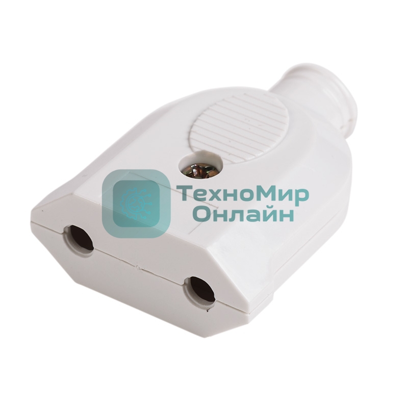 Розетка разборная Rexant без з/к 10А плоская белая