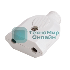 Розетка разборная Rexant без з/к 10А плоская белая