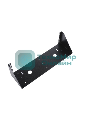 Кронштейн телекоммуникационный настенный вертикальный 3U, черный КНО-В-3U-9005