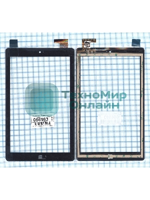 Сенсорное стекло (тачскрин) FPC-FC80J128-02, черное