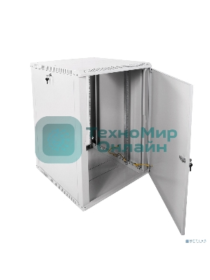 Шкаф телеком. настенный разборный 18U (600х650) дверь металл (ШРН-Э-18.650.1) (1 коробка)