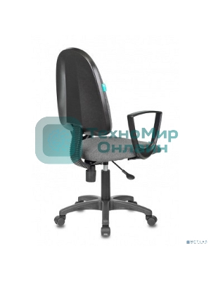 Кресло Бюрократ CH-1300N/3C1 серый, экокожа, 120 кг, механизм качания