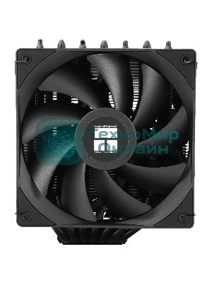 Кулер для процессора Thermalright Phantom Spirit 120 SE черный (4-pin PWM, 154mm, Ni/Cu, 7x6mm, 2x120мм, 66.17CFM, 25.6dBA, 1500RPM, S: 1200, 1700, 1851, 115X, AM4, AM5, silver, black)