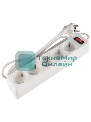 Сетевой фильтр Defender ES, 3.0 м, 5 розеток белый