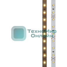 Лента светодиодная открытая, 8 мм, IP23, SMD 2835, 60 LED/m, 12 V, цвет свечения теплый белый