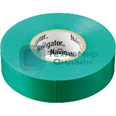 Изолента ПВХ Navigator 15 мм (рул.20м) зел. NIT-B15-20/G