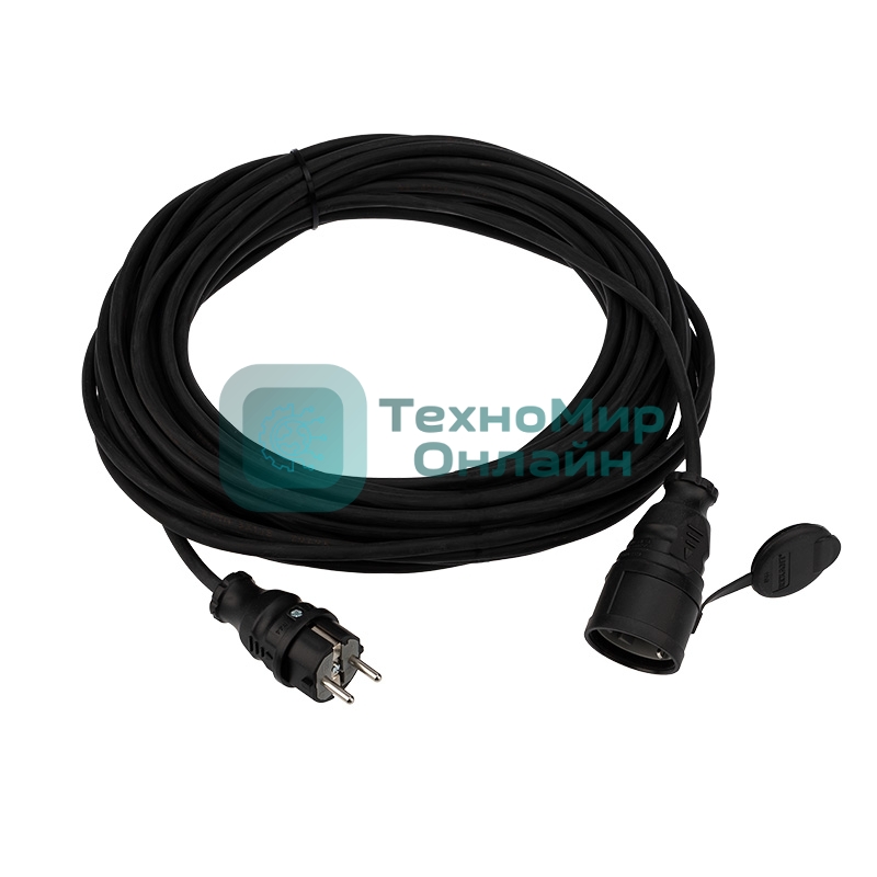 Удлинитель-шнур Rexant КГ 3х1.5, 20 м, морозостойкий, с/з, 16 А, 3500 Вт, IP44 (Сделано в России)