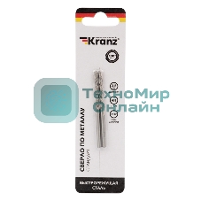 Сверло по металлу Kranz 3,5 мм HSS (2 шт. в упаковке) DIN 338