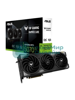 Видеокарта ASUS TUF-RTX 5070TI-O16G-GAMING RTX 5070TI,HDMIx2,DPx3,16G,D7