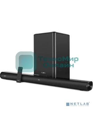 Саундбар SVEN SB-2200D черный (2 x 60W, Bluetooth сабвуфер 180W, пульт ДУ, LED-дисплей, HDMI, USB)
