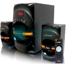 Акустическая система Dialog Progressive AP-210B BLACK 2.1, 30W+2*15W RMS, Bluetooth, USB+SD reader