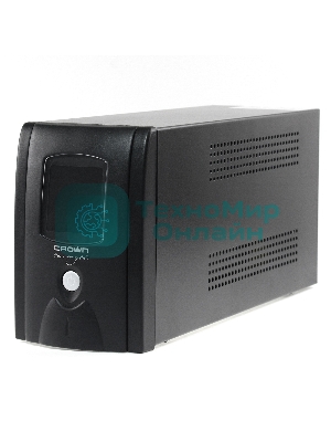 Источник бесперебойного питания CROWN Line Intractive CMU-SP650EURO LCD USB 650VA\390W, корпус металл, 1x12V/7AH, розетки 2*EURO+3*IEC, трансформатор AVR 140-290V, LCD-дисплей, съемный кабель 1.2 м, порт RJ11/45, порт USB, защита: от перегрузки, от КЗ, от скачков напражения