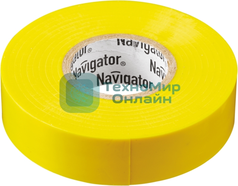 Изолента ПВХ Navigator 15 мм (рул.20м) жел. NIT-B15-20/Y