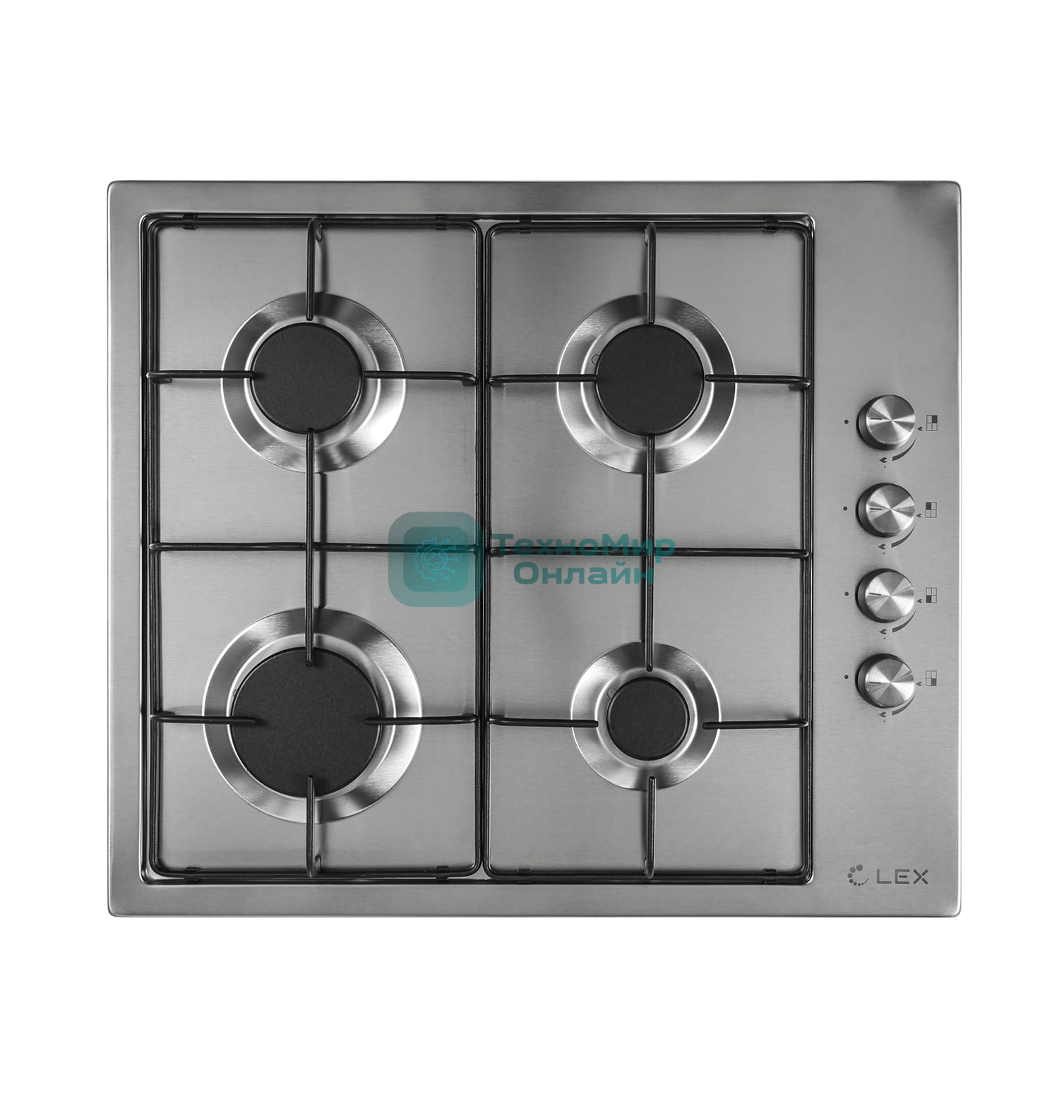 Газовая варочная панель LEX GVS 644-1 IX нержавеющая сталь
