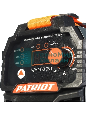 Сварочный аппарат Patriot WM260DVT инвертор MMA/TL/vrd 12.5кВт