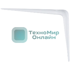 Кронштейн угловой с ребром Сибртех 300 х 350 мм, белый