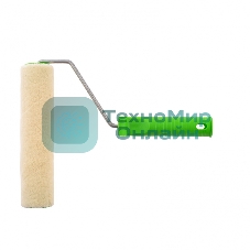 Валик велюр с ручкой Сибртех, 200 мм, ворс 5 мм, D 36 мм, D ручки - 6 мм