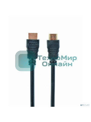 Кабель Cablexpert HDMI CC-HDMI4-20M, 19M/19M, v2.0, медь, позол.разъемы, экран, 20м, черный, пакет