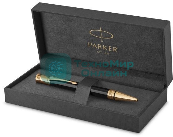 Ручка шариковая Parker Duofold K74 (CW1931386) Black GT, M, черные чернила, подарочная коробка