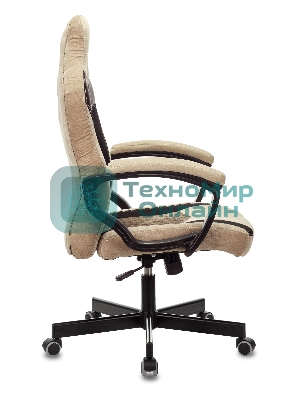 Кресло Бюрократ VIKING 6 KNIGHT BR FABRIC коричневый, ткань, 120 кг, механизм качания