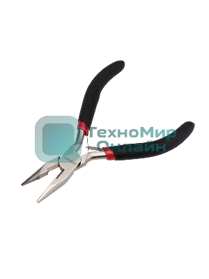 Тонкогубцы Rexant мини 120 мм никелированные, авторазжим, обливные рукоятки