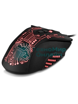 Мышь проводная SVEN RX-G715 черный, 3200 dpi, USB, кнопки - 8