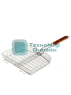 Решетка гриль Camping Palisad 305х235х55 мм объемная хромир.