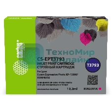 Картридж струйный Cactus CS-EPT3793 378XL пурпурный (13.2 мл) для Epson Expression Photo XP-8500/XP-8505/XP-15000