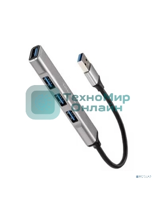 Переходник USB 3.0 -->USB3.0+3 USB2.0, Aluminum Shell, 0.2м Telecom TA308U