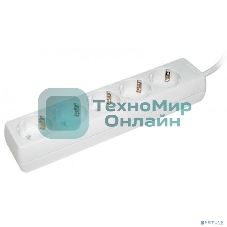Удлинитель 5х3 м с заземл. 16А IP20 У04 2P+PE IEK WYP10-16-05-03-Z-N