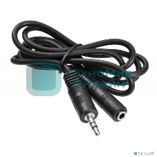 Кабель-удлинитель аудио Buro Jack 3.5 (m)/Jack 3.5 (f) 2м. черный