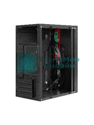Компьютерный корпус Minitower ExeGate BAA-403 (mATX, без БП, 2*USB, HD Audio, черный)