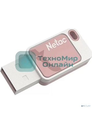 Флешка USB Netac UA31 (NT03UA31N-016G-20P), 16Gb, USB 2.0, R/W 110/45, розовый/белый
