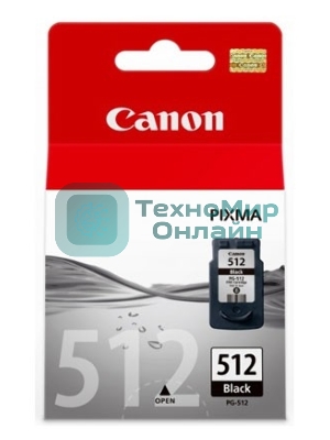 Картридж струйный PG-512Bk (2969B007) черный (401 стр.) для Canon PIXMA MP240, 260, 480