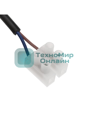 Патрон подвесной с клеммной колодкой E27 черный, с этикеткой, индивидуальный пакет Rexant