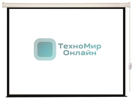 Экран с электроприводом Lumien Eco Control 142x200 см (раб. область 109х194 см) Matte White черная кайма по периметру 16:9
